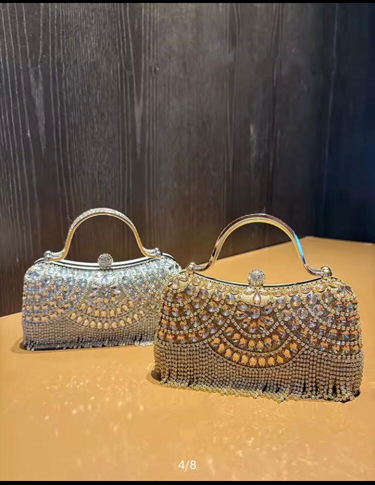 Gold Evening Bag | Luxury Gold & Silver Clutch