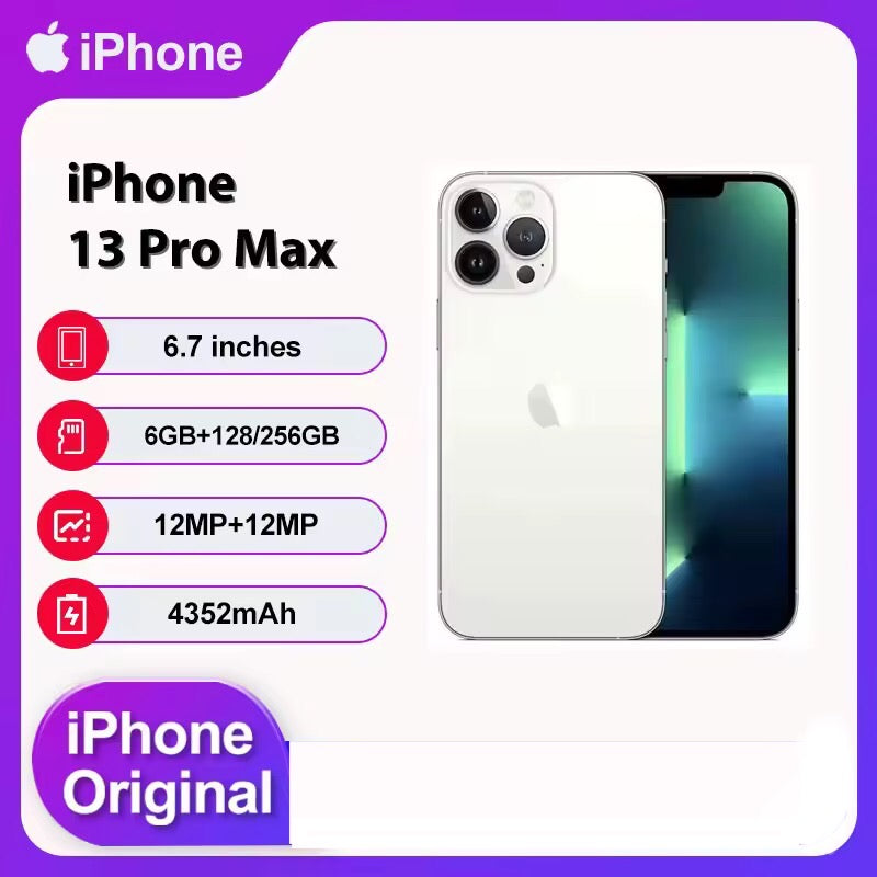 Apple iPhone 13 Pro Max 128/256GB smartphone, record battery life 2 to 3 days