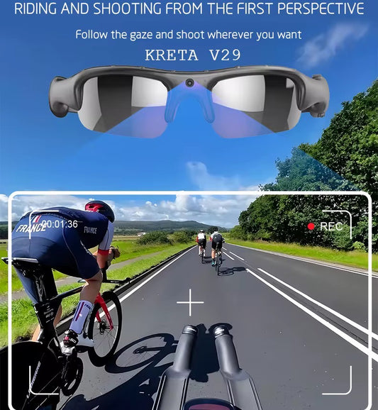 Lunette Caméra Intelligente KRETA V29 – Filmez en 4K à la Première Personne