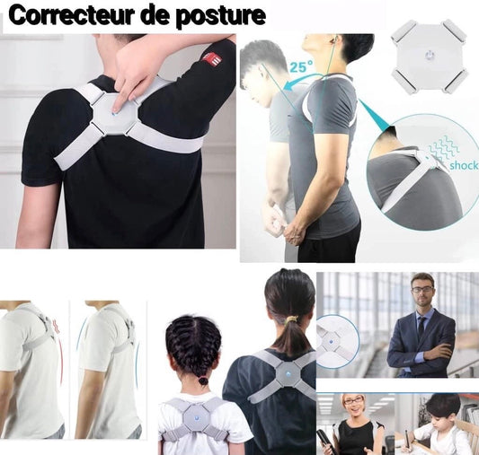 Correcteur de Posture Intelligent Vibrant – Redressez votre Dos Sans Effort