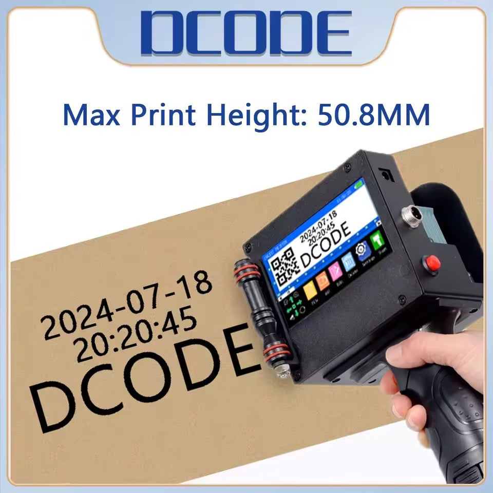Mini Smart Portable Printer – Date, QR Code &amp; Barcode Marking on Any Surface