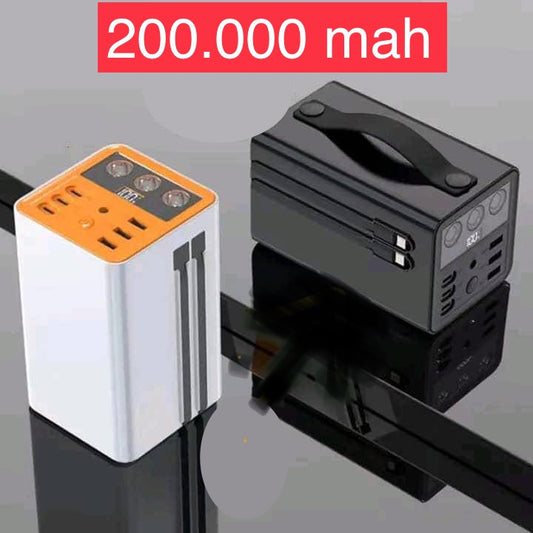 Power Bank 200 000 mAh Station d'Énergie – Charge Rapide PC PD 100W & Multi-Ports