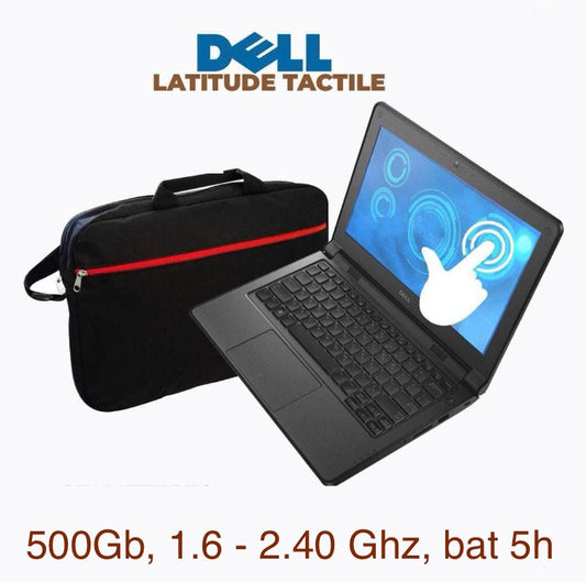 Ordinateur portable PC DELL latitude, tactile Ram 5Gb HDD 500Gb 1.6-2.40Ghz 5h